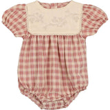 Textured Plaid Romper