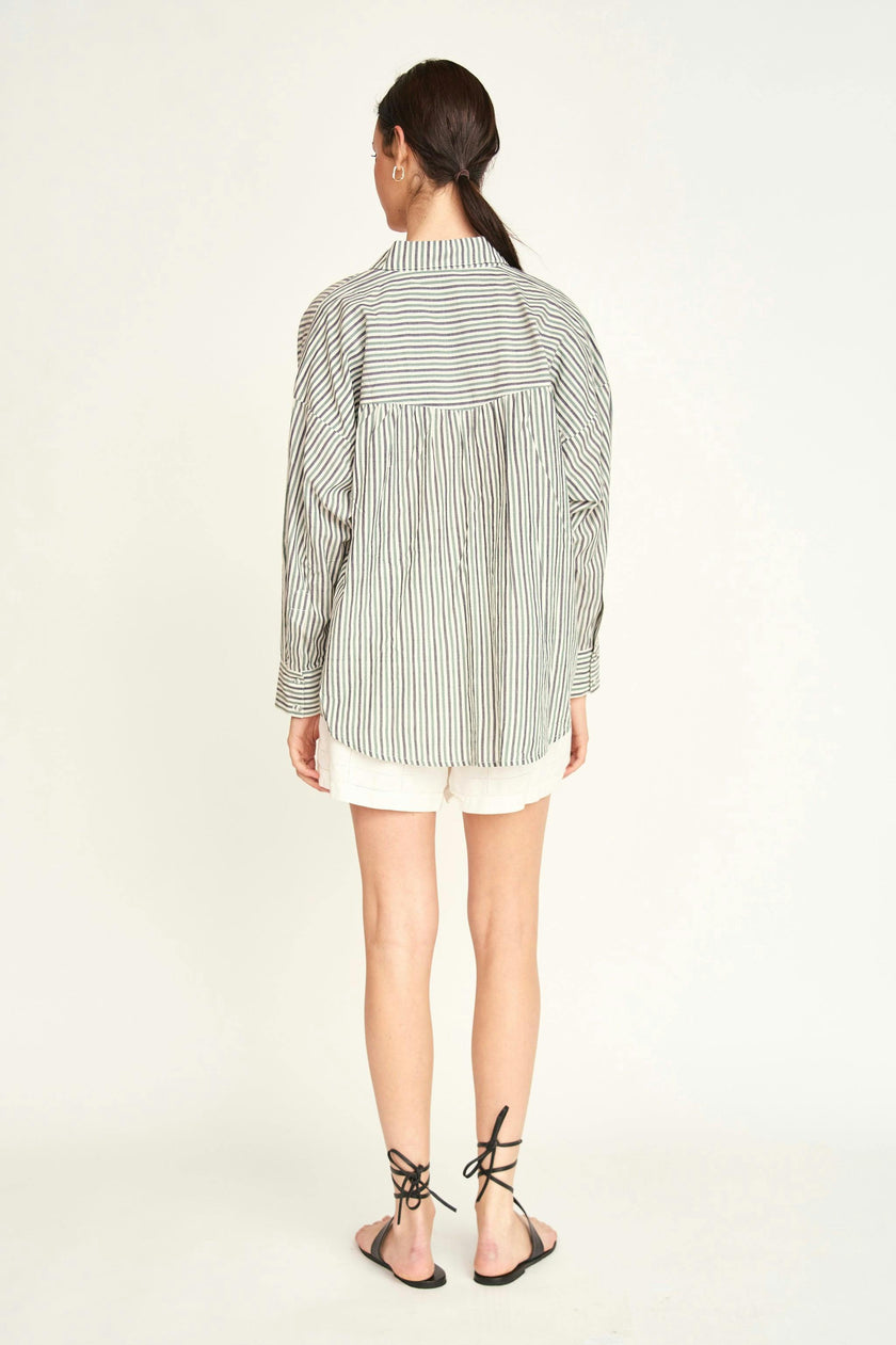 Kyoto Shirt in Dune Stripe