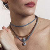 Blue Enamel Bezel Charm