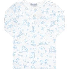 Blue Lone Star Toile Pajamas