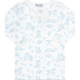 Blue Lone Star Toile Pajamas