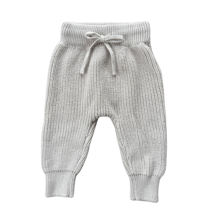 Boys Knit Pants in Sand