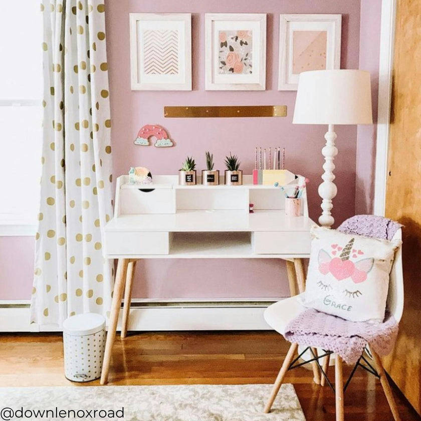 Creativo Wooden Writing Desk with Storage