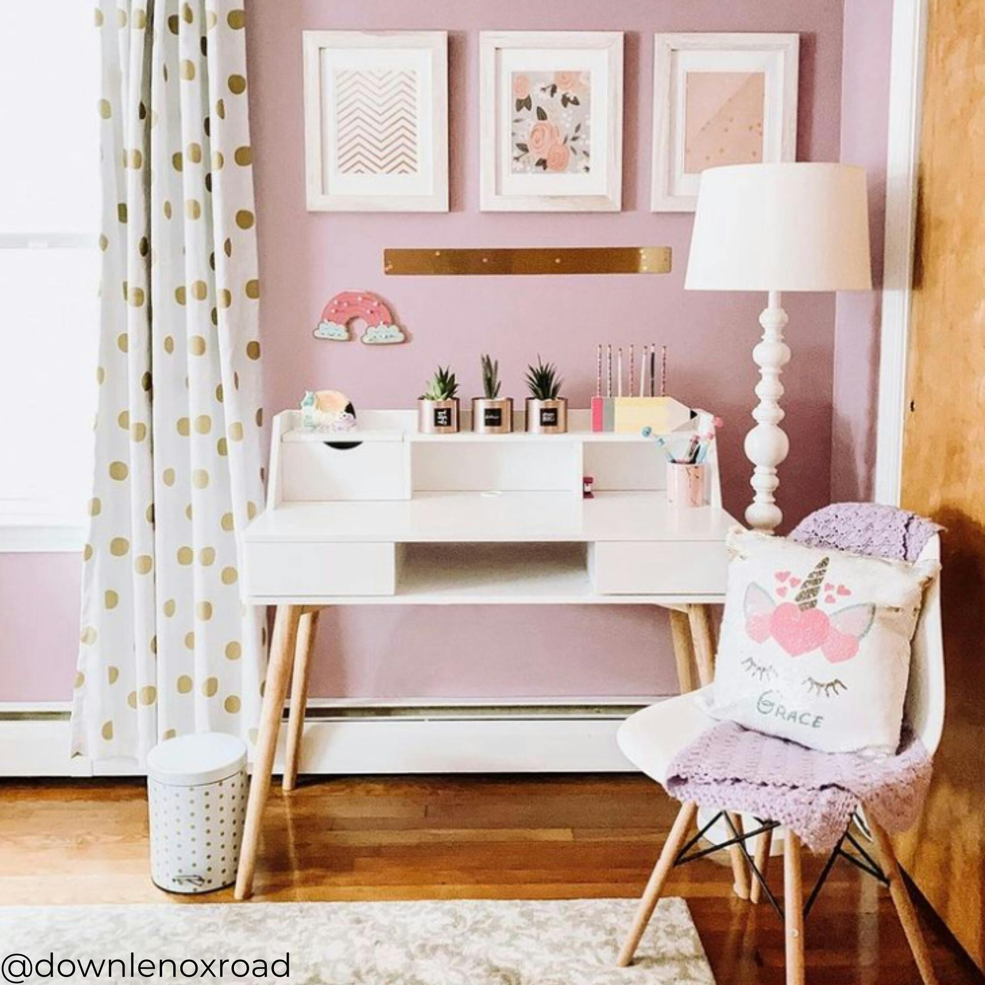Creativo Wooden Writing Desk with Storage