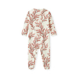Winterberry Cotton Stretch Zipper Footed Romper