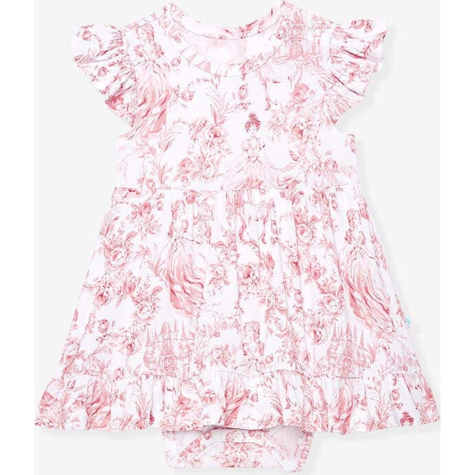 Antoinette Ruffled Twirl Bodysuit Dress