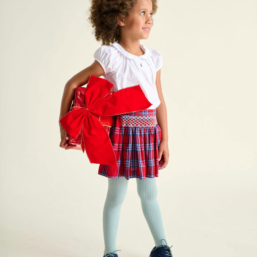 Smocked Girls Skirt Lilla