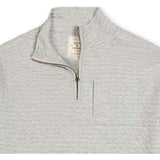 Men's Quilted Half Zip Pullover, Grey