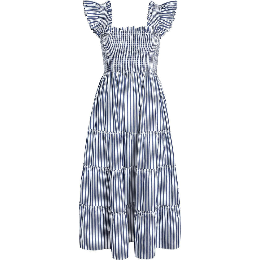 The Ellie Nap Dress - Navy Stripe