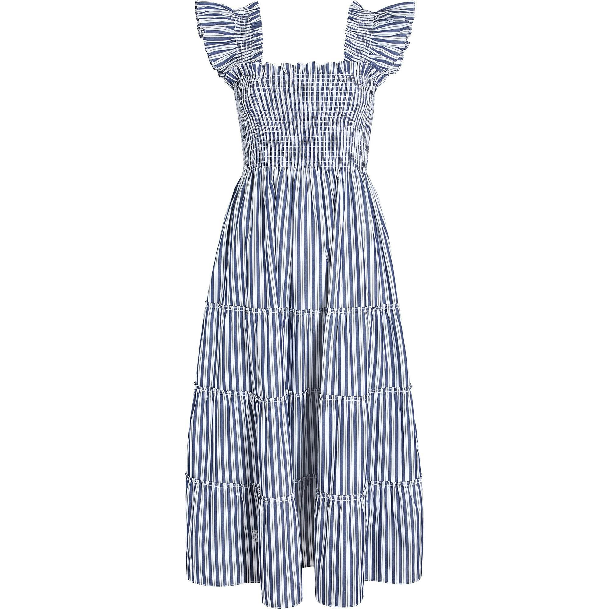 The Ellie Nap Dress - Navy Stripe