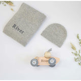 CLASSIC CASHMERE RACING CAR SET - BUNNY