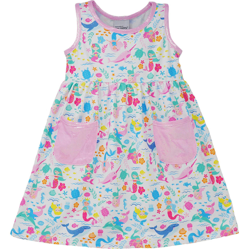 UPF 50+ Dahlia Sleeveless Dress w/ Pockets