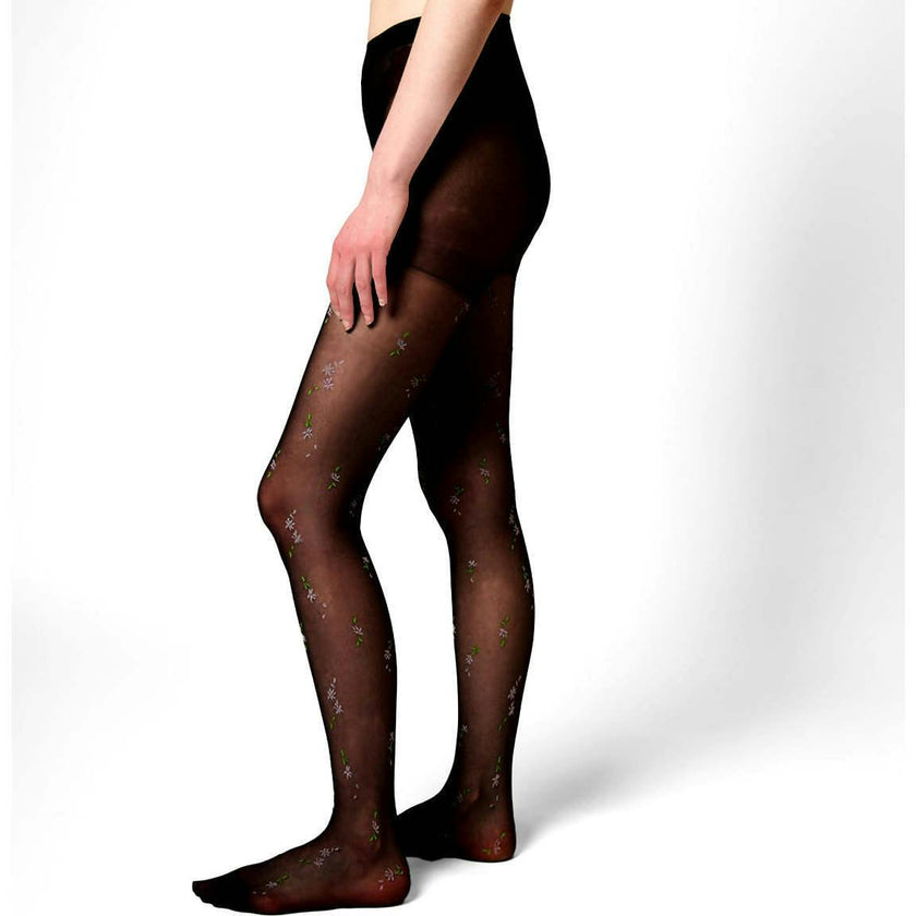 Pretty Flowers Sheer Tights