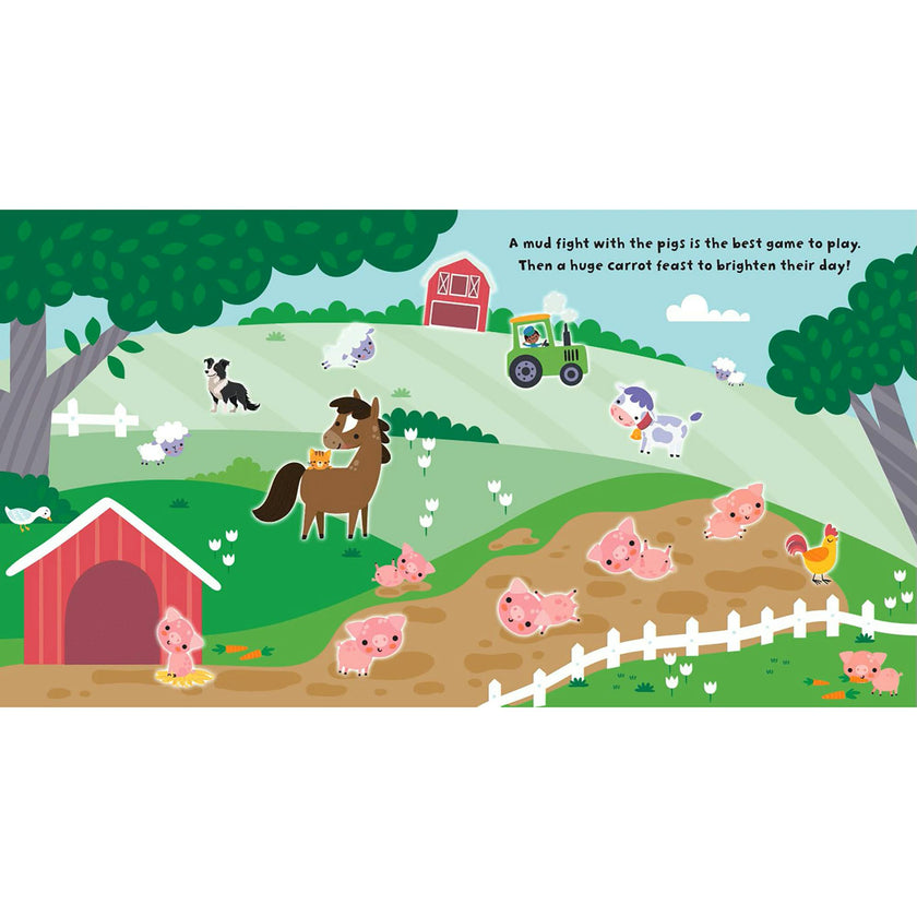 Silicone Sticker Book: Farm