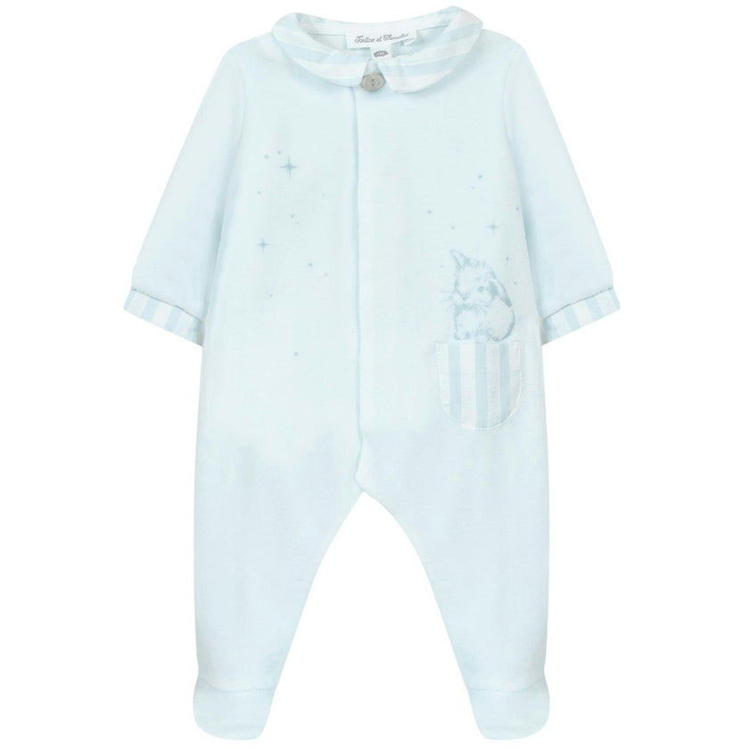 TARTINE ET CHOCOLAT Bunny Pocket Footed Pajamas
