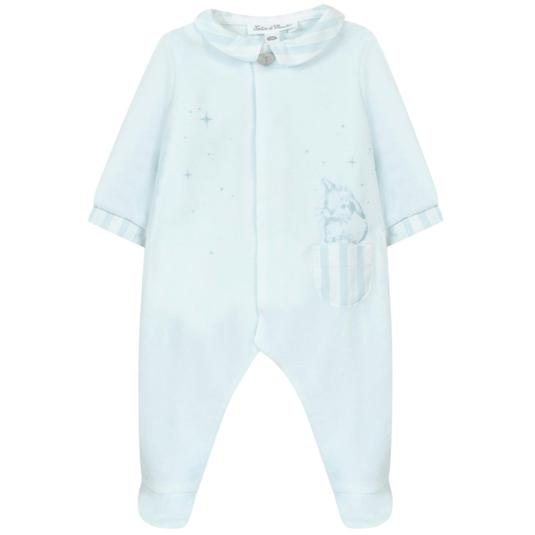 TARTINE ET CHOCOLAT Bunny Pocket Footed Pajamas