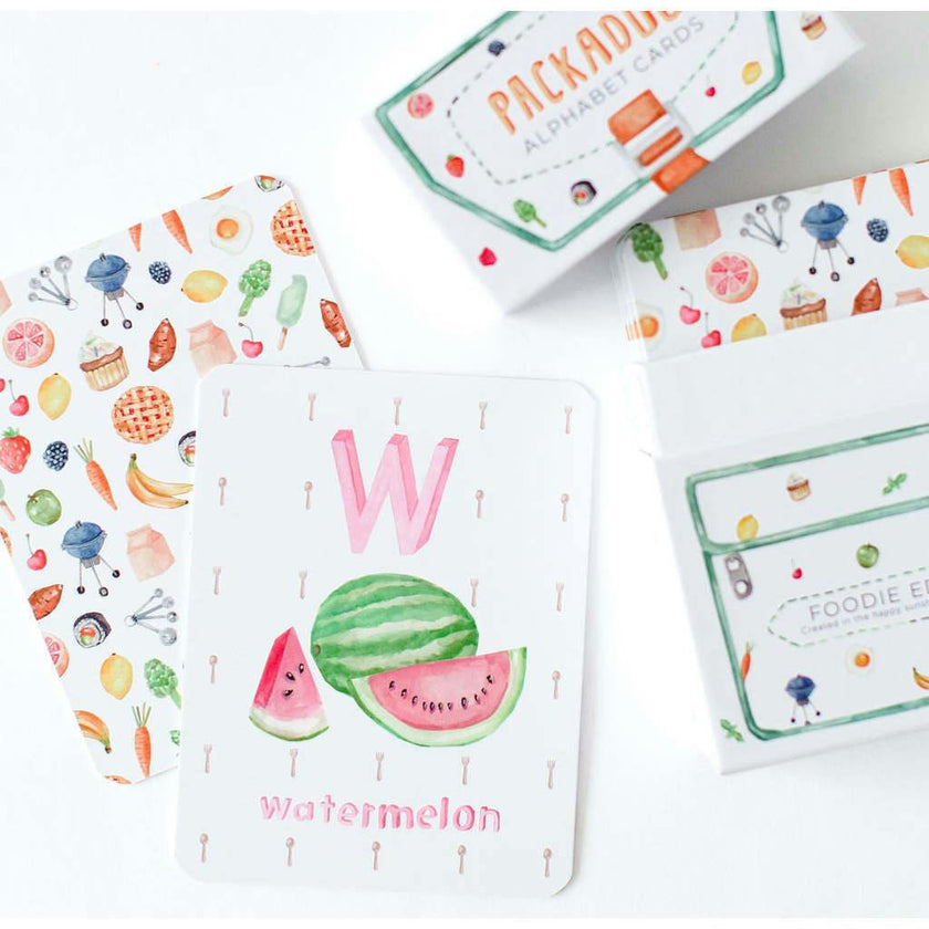 Packadoo Alphabet Cards Foodie Edition