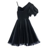Black Felice Off Shoulder Dress