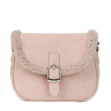 Shae Suede Crossbody Buckled Bag