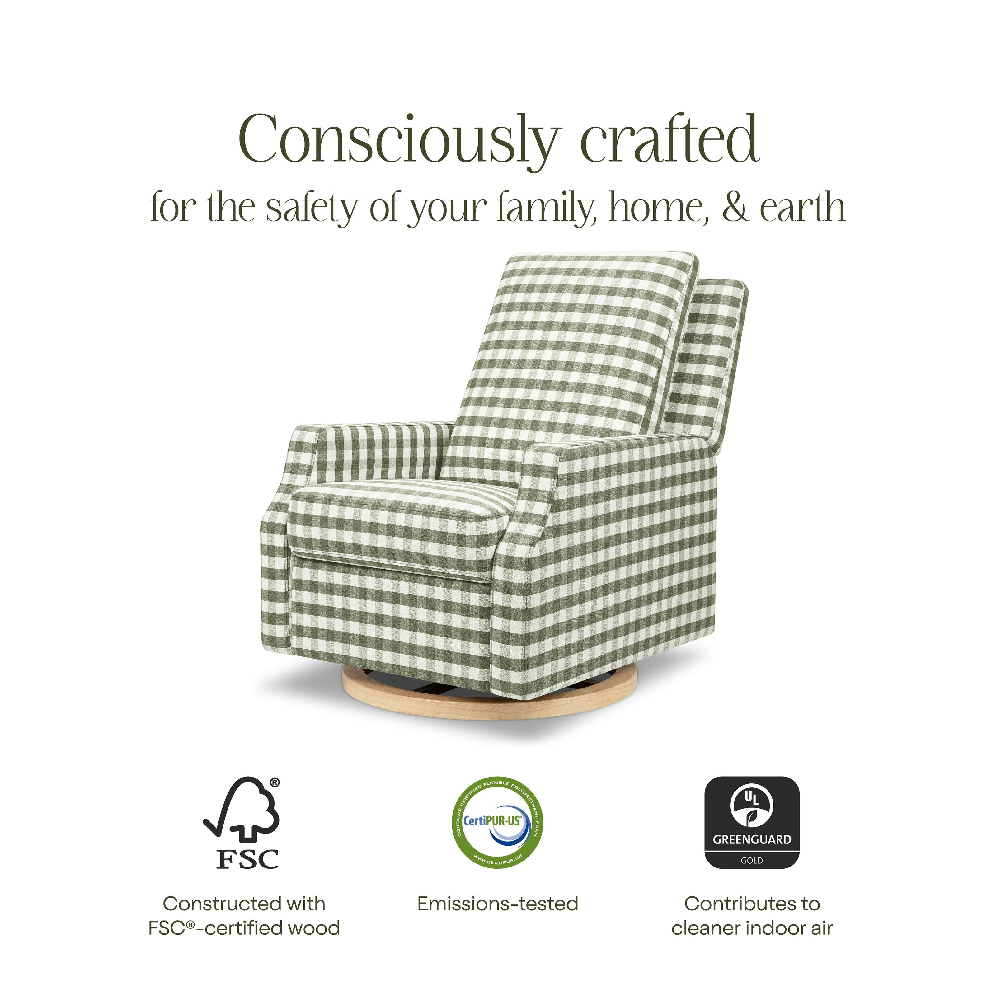 Crewe Recliner and Swivel Glider