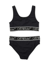 Black Logo-Band Bikini Set