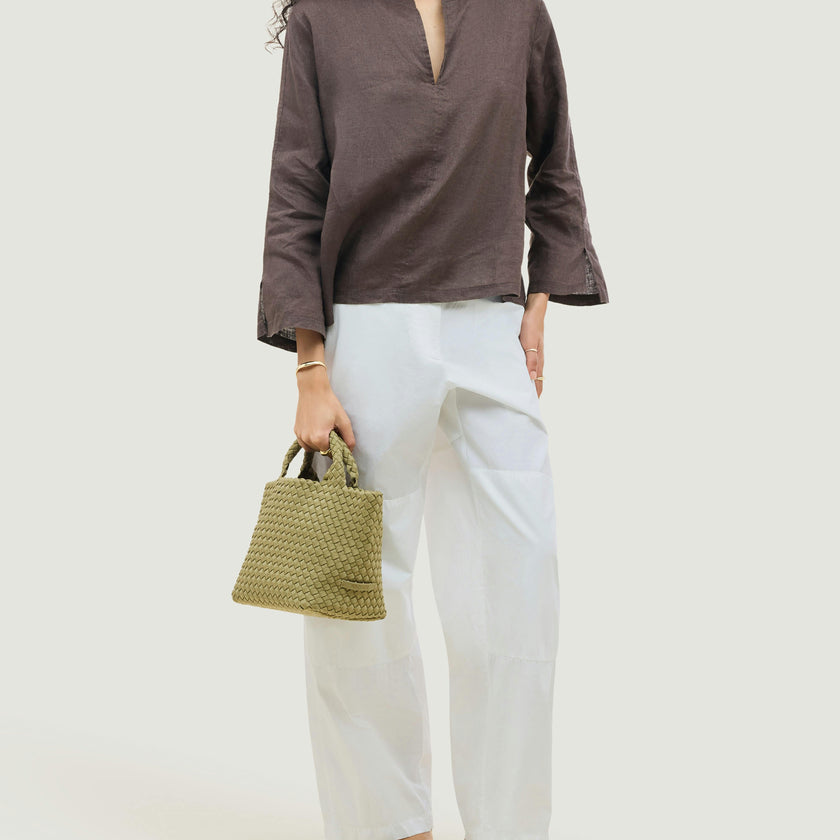 St. Barths Small Tote | Bottle Green