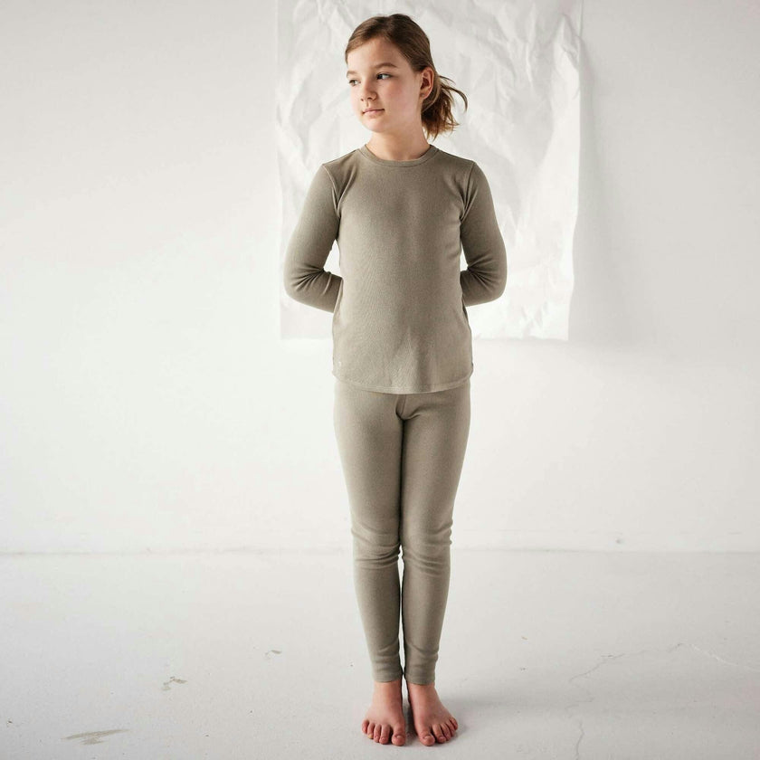 Rib Long Sleeve Top