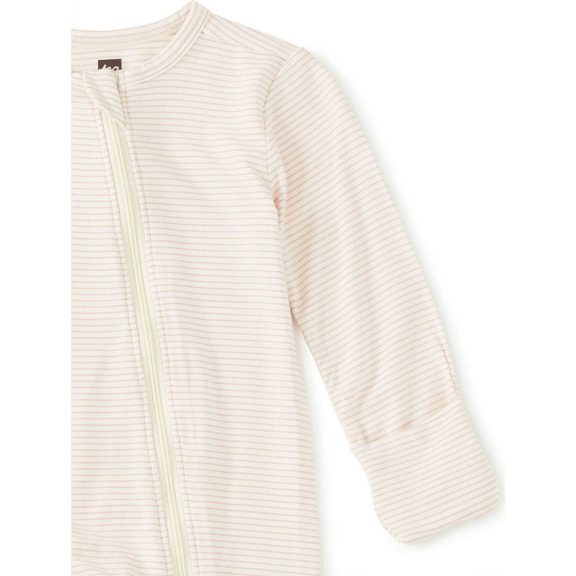 Footed Baby Romper, Pink