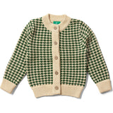 From One To Another Olive Striped Knitted Cardigan, Green
