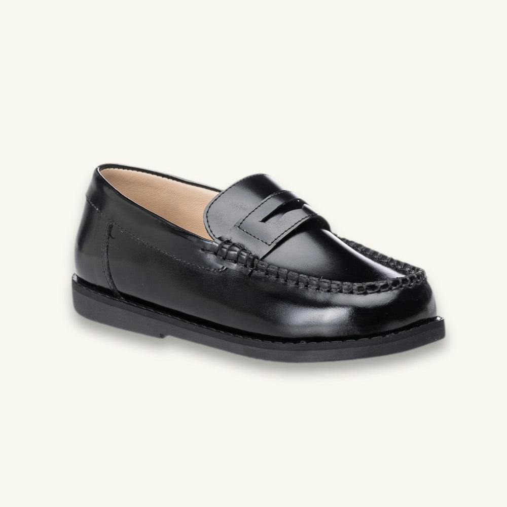 Scholar Moccasin | Black Leather