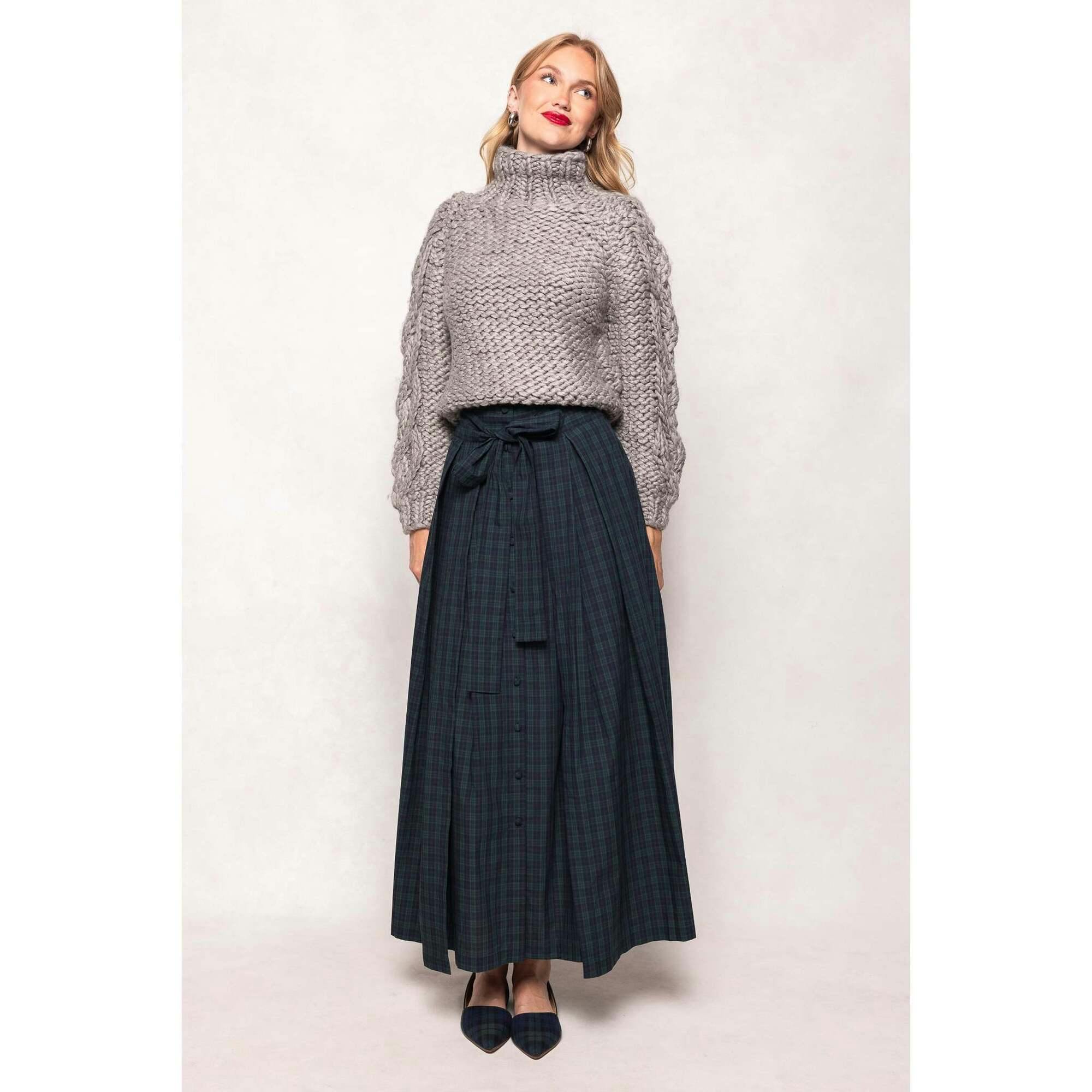 Angela Skirt in Twilight Pine Plaid