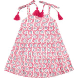 Bella Girls Shoulder Tie Sundress Jaipur Bloom, Pink