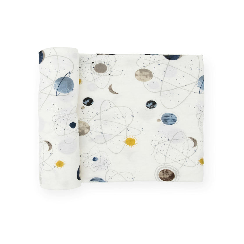 Stretch Knit Swaddle Blanket - Planets