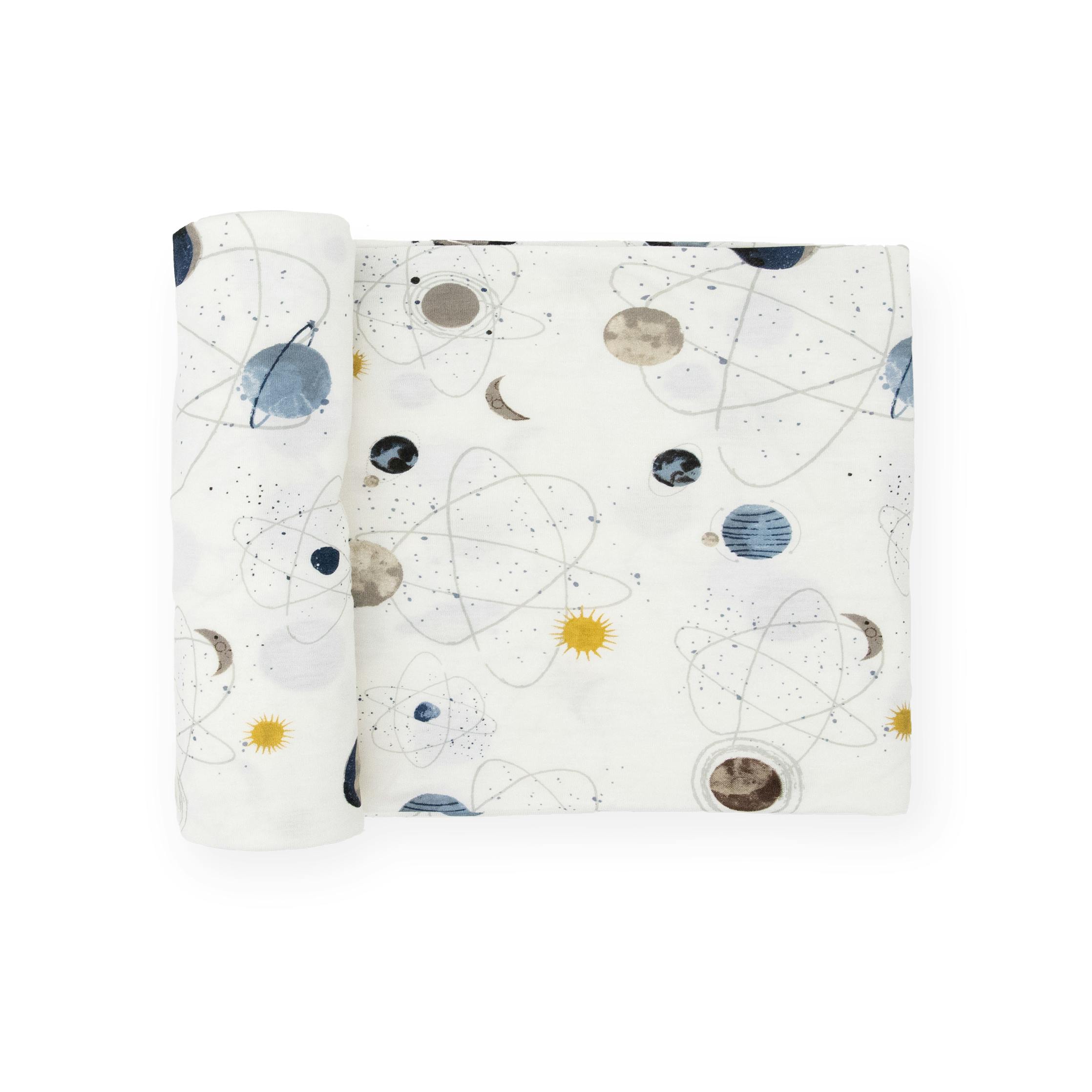 Stretch Knit Swaddle Blanket - Planets