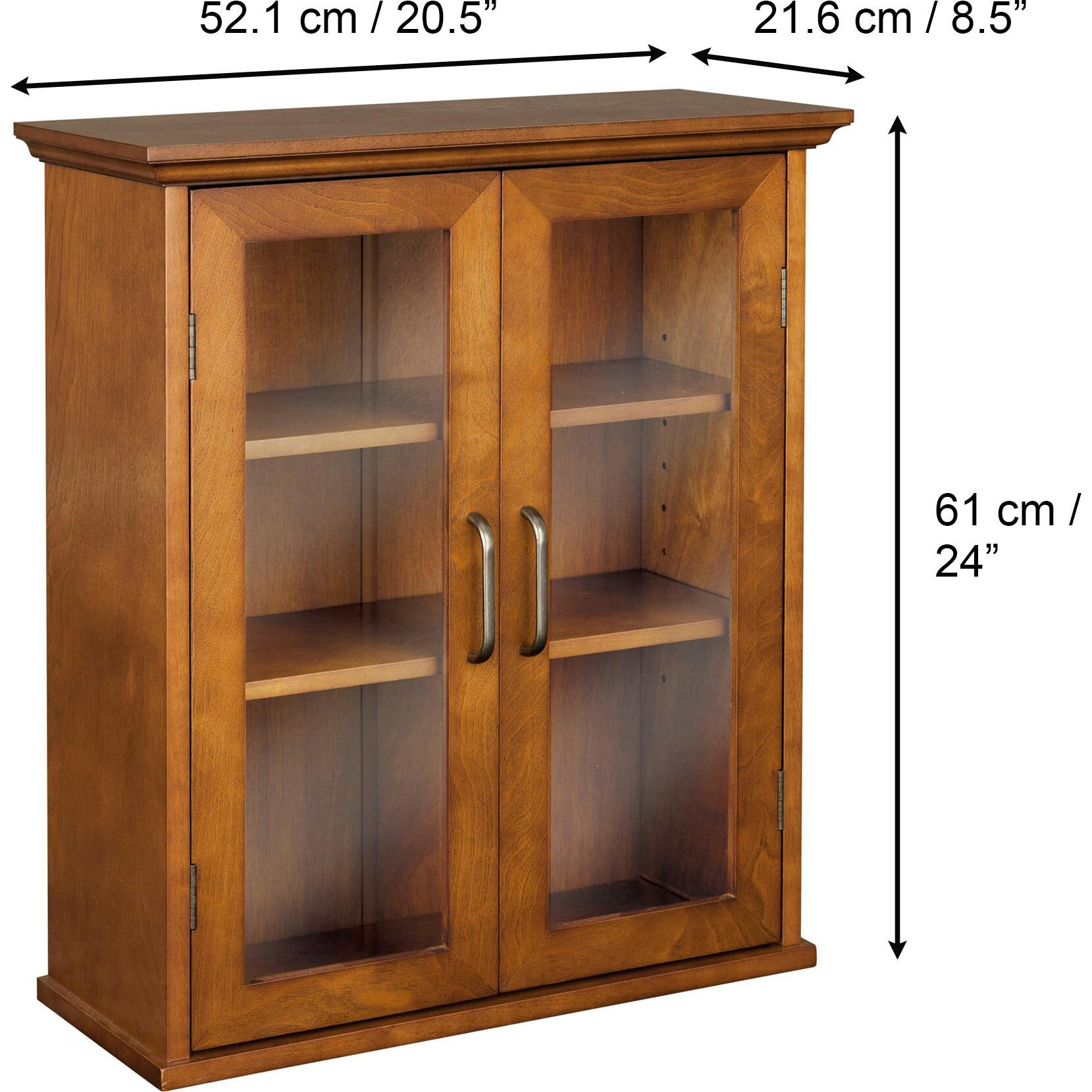 Avery Wooden 2 Door Wall Cabinet with Storage
