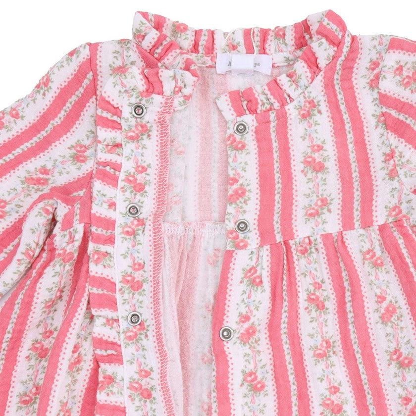 Suzie Floral Stripe - Romy Dress and Bloomer