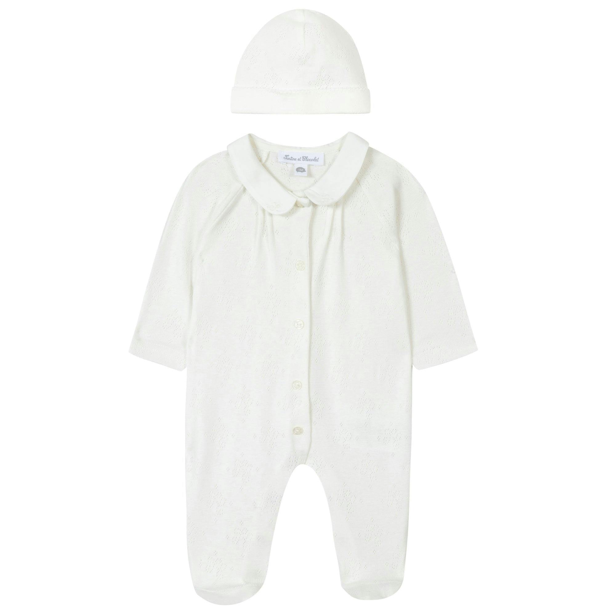 TARTINE ET CHOCOLAT Organic Cotton Pointelle Pyjama Set