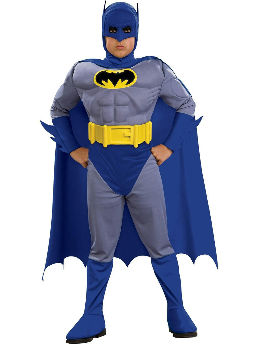 The Brave and the Bold Dlx Boys' Muscle Batman Costume
