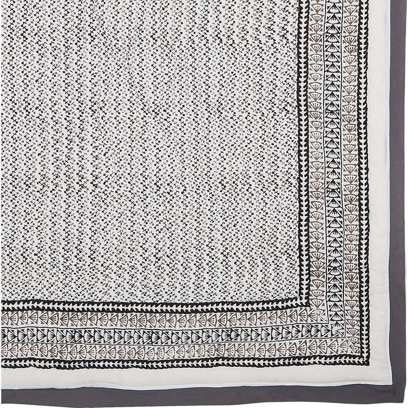 Block-Printed Cotton Crib Quilt
