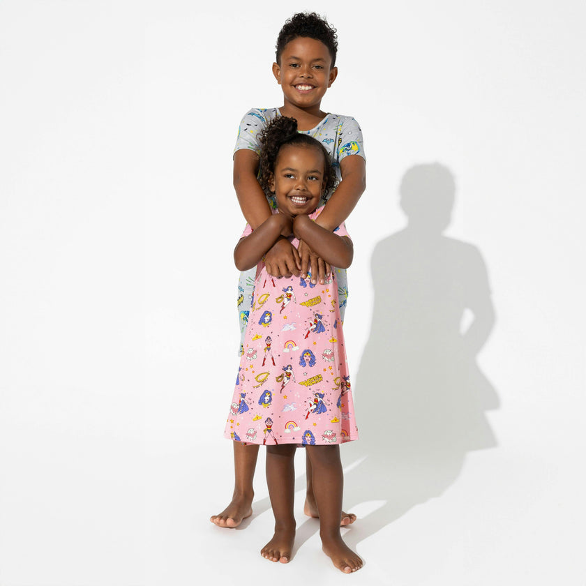 Wonder Woman Bamboo Girls' Short Sleeve Dress