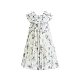 Ivory Floral Short Sleeve Dress