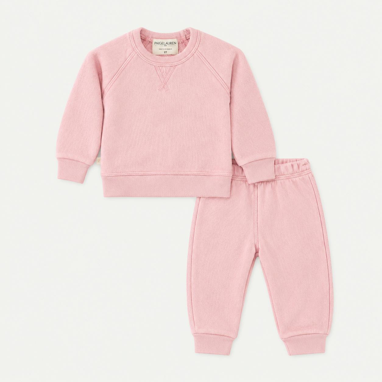 Sherpa Raglan Sweatshirt + Jogger Set