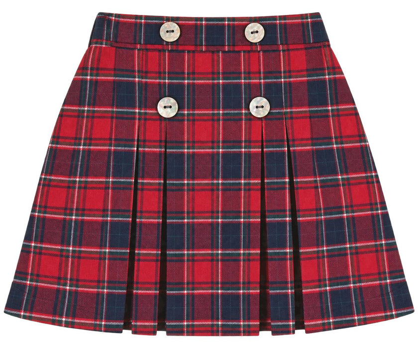 Girls’ Kilt Pleated Tartan Skirt