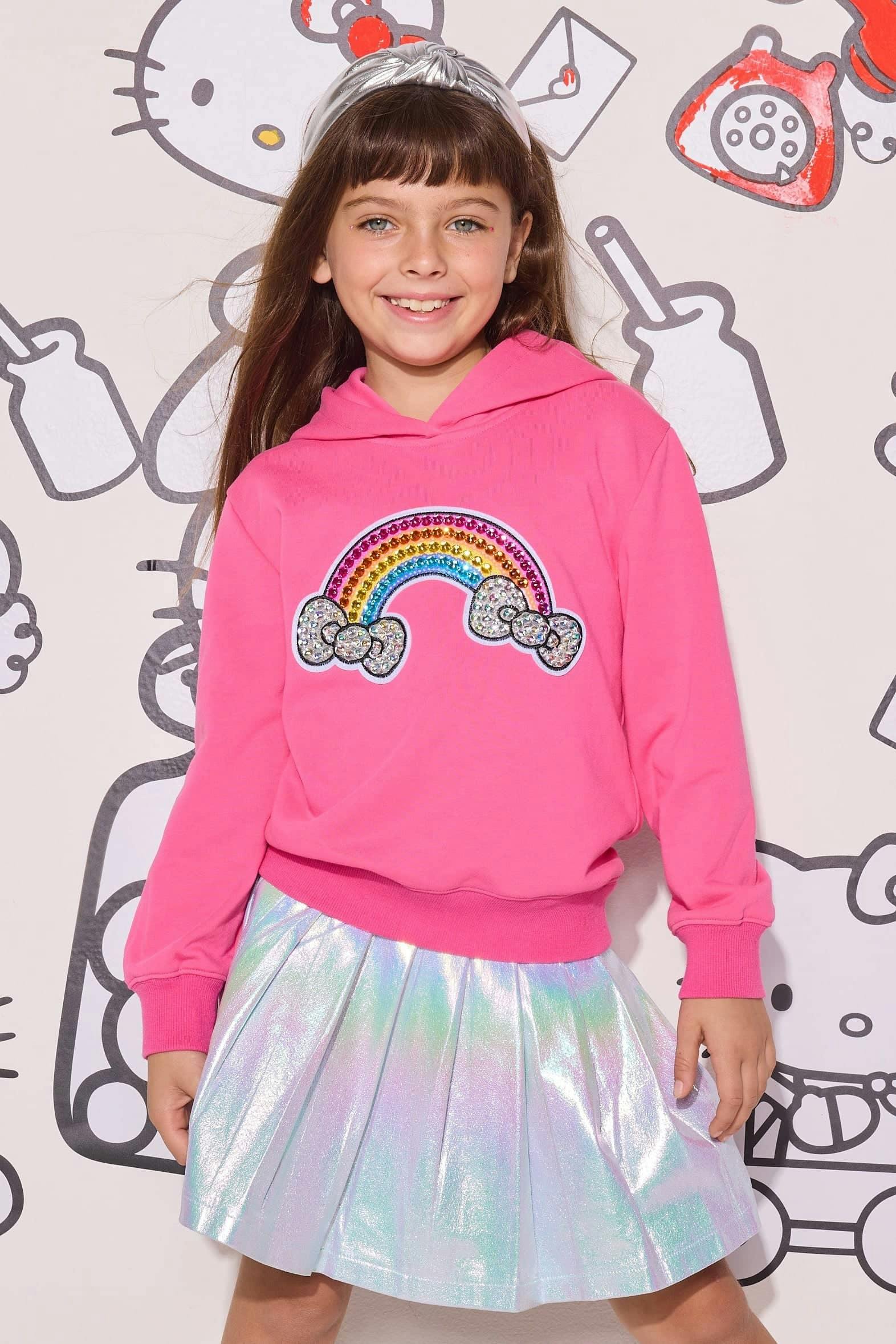 Rainbow Bows Gem Hoodie
