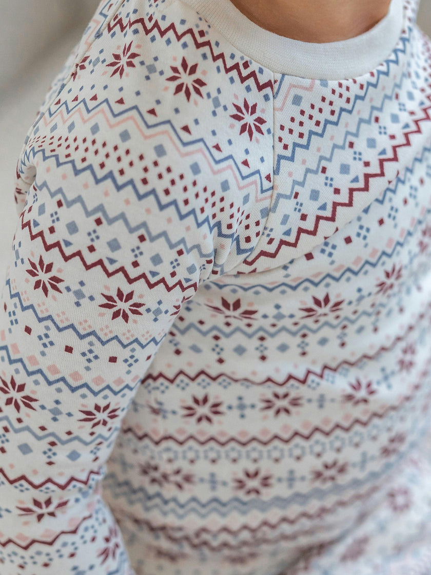 2 Piece Long Sleeve Jammie Set - Bluen Fairisle
