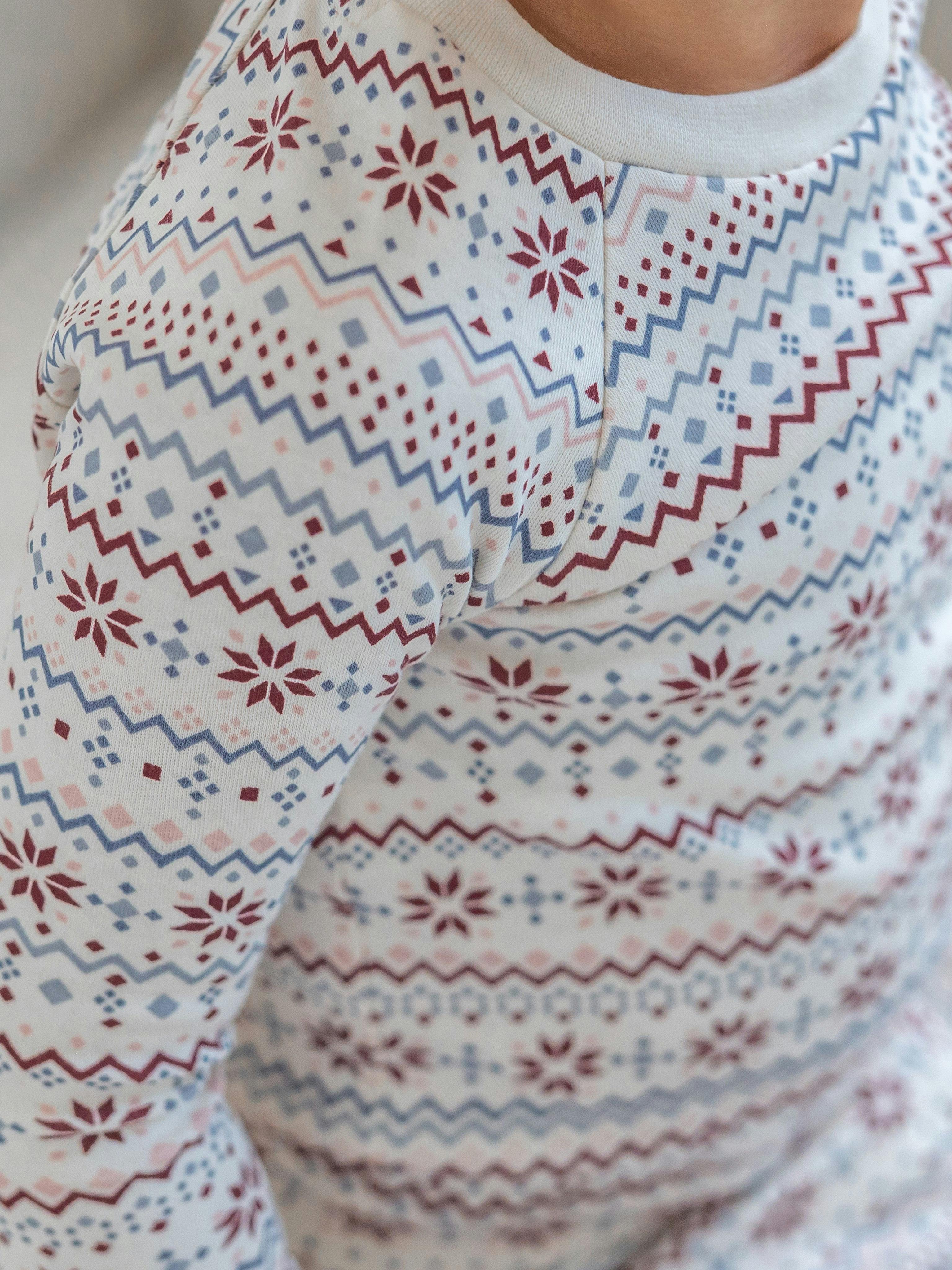 2 Piece Long Sleeve Jammie Set - Bluen Fairisle