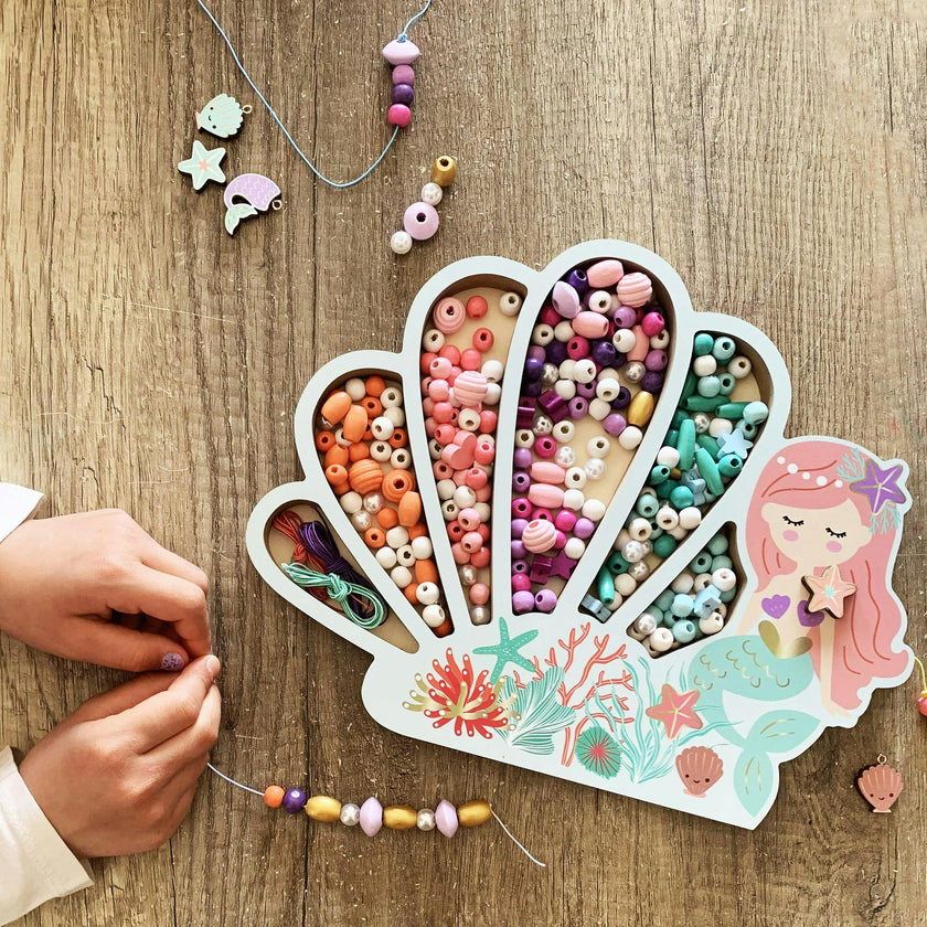 Les Perles -Mermaid Wooden Beads - 4y+