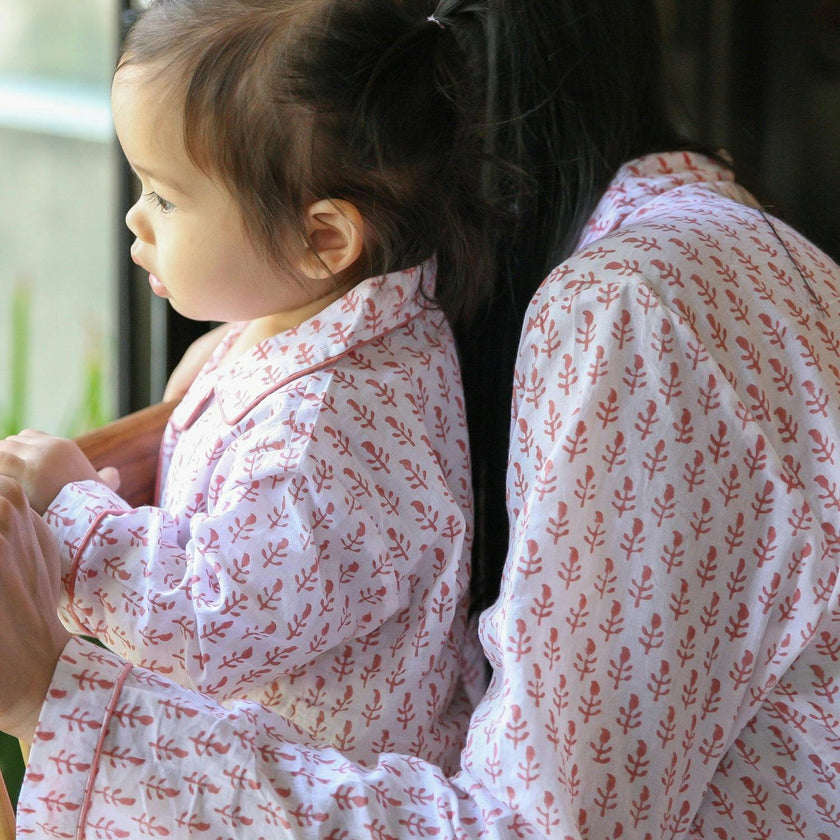Block-Printed Women's Loungewear Gift Set