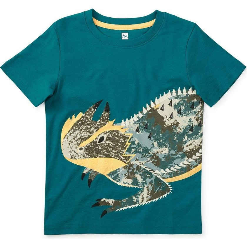 Horned Lizard Graphic Tee, Black