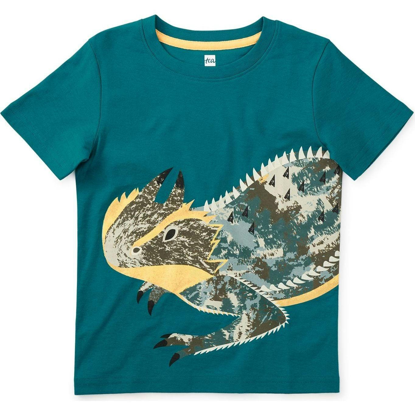 Horned Lizard Graphic Tee, Black